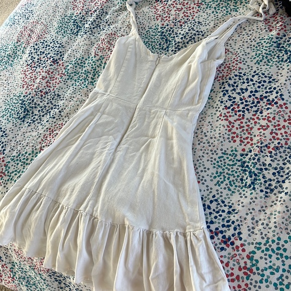 White Ruffle Dress - Picture 5 of 5